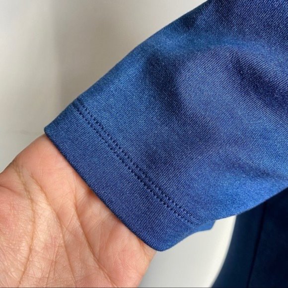 Elie Tahari Blue Short Sleeve Mini Sweater Dress - Picture 4 of 8